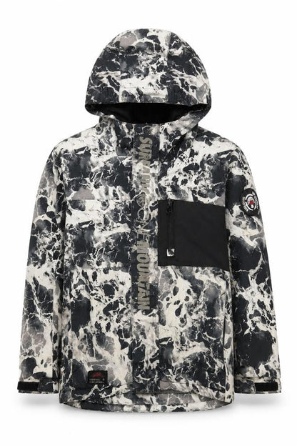 Surfanic Boys Multicoloured Ski Jacket Hooded Waterproof 12 Years