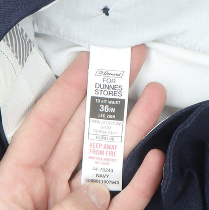 St. Bernard for Dunnes Stores Men's Blue 36W 29L Dress Pants