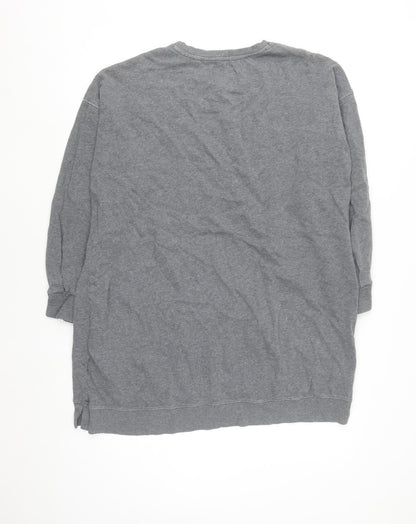 Next Women's Grey XL Longline Pullover Sweatshirt Tunic