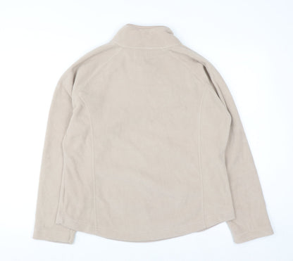 Active Womens Beige Fleece Pullover Sweatshirt Size 16-18