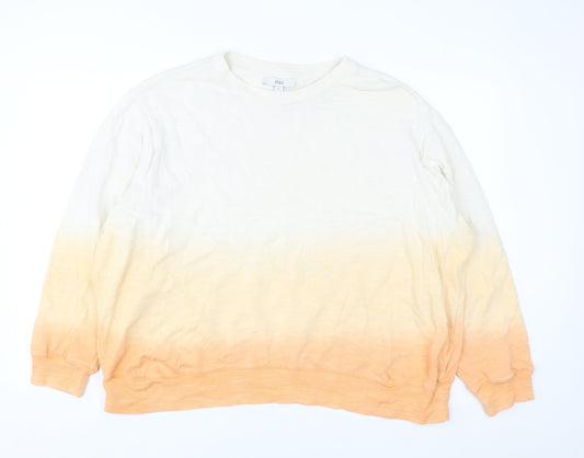Marks and Spencer Womens Orange Mix XL Pullover Sweatshirt