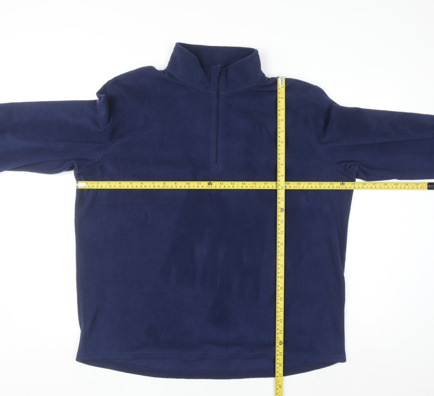 Crane Men's Blue XL Fleece 1/4 Zip Pullover Sweatshirt