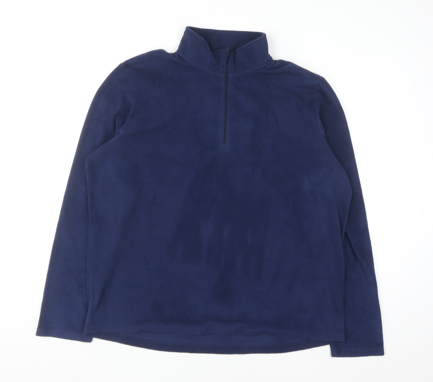 Crane Men's Blue XL Fleece 1/4 Zip Pullover Sweatshirt