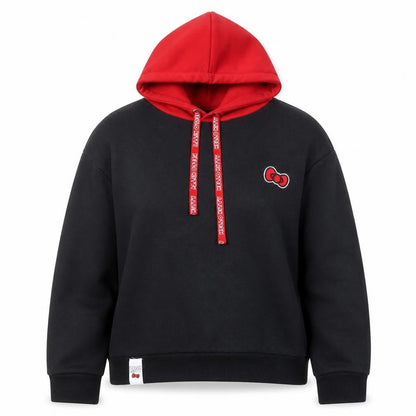 Hello Kitty Women's Black Red Pullover Hoodie Size M