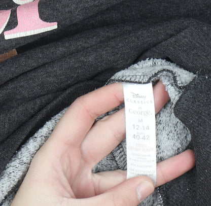 Disney Classics George Women’s Black Bambi Graphic Sweatshirt Size M 12-14
