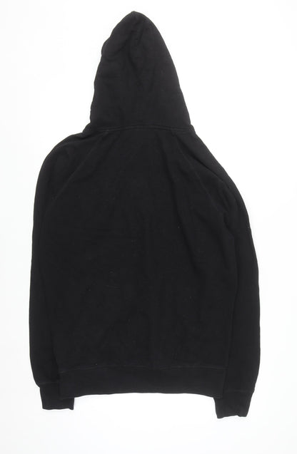 Parallel Men's Black Large Pullover Hoodie Fleece Cotton Blend