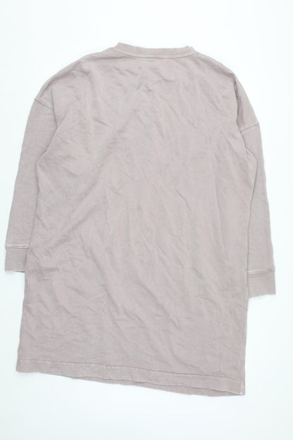 Next Women’s Beige Henley Long Sleeve Cotton Pullover XL