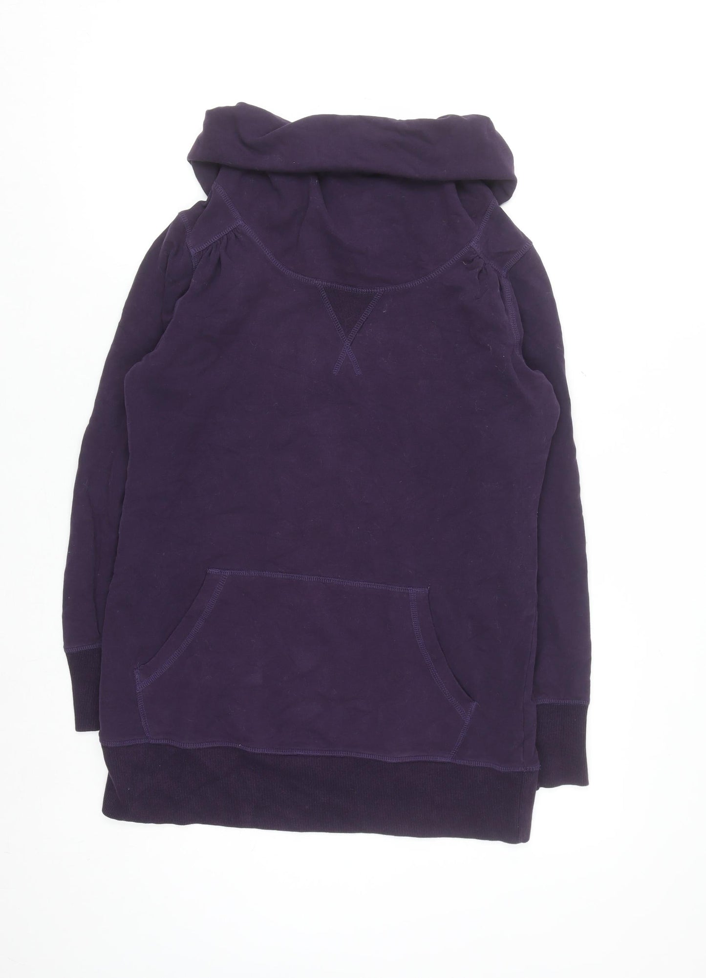 Next Women Purple Pullover Hoodie Size 10 Cotton Blend