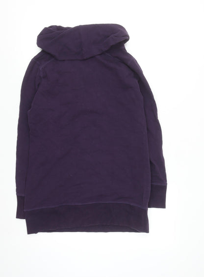 Next Women Purple Pullover Hoodie Size 10 Cotton Blend