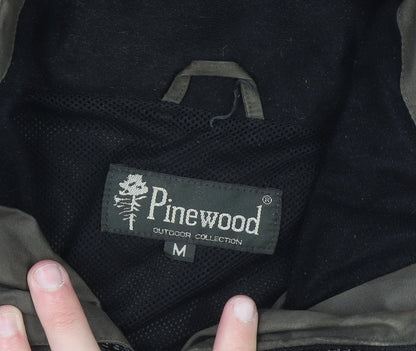 Pinewood Men's Green Hooded Outdoor Parka Jacket M