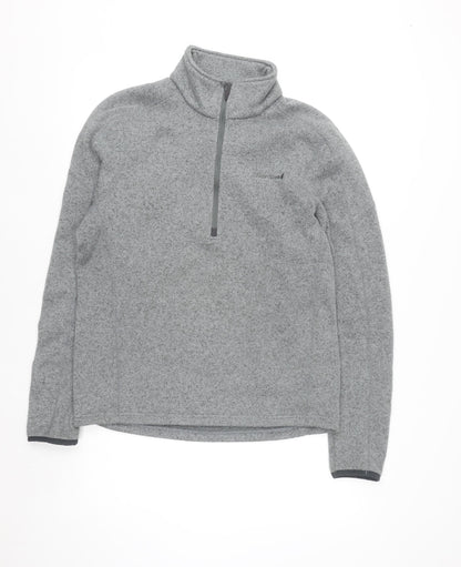 Peter Storm Men's Grey 1/4 Zip Fleece Sweatshirt M Outdoor Pullover