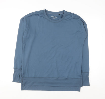 Bench Men's Blue Crew Neck Pullover Sweatshirt M Regular Fit