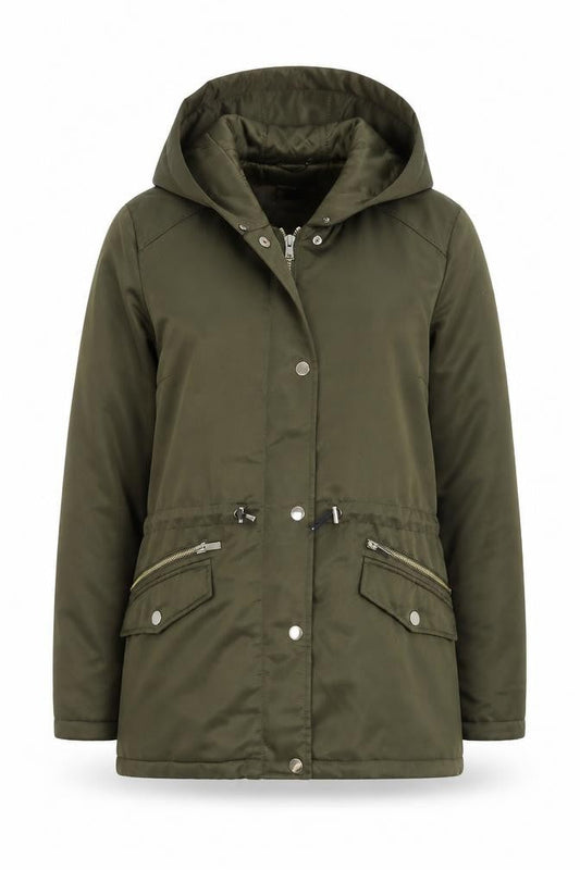Dorothy Perkins Women’s Green Hooded Parka Jacket Size 10