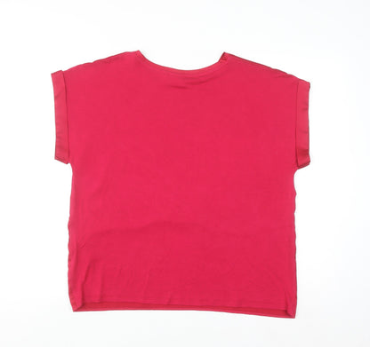 Vila Women's Red Short Sleeve Blouse Size 12