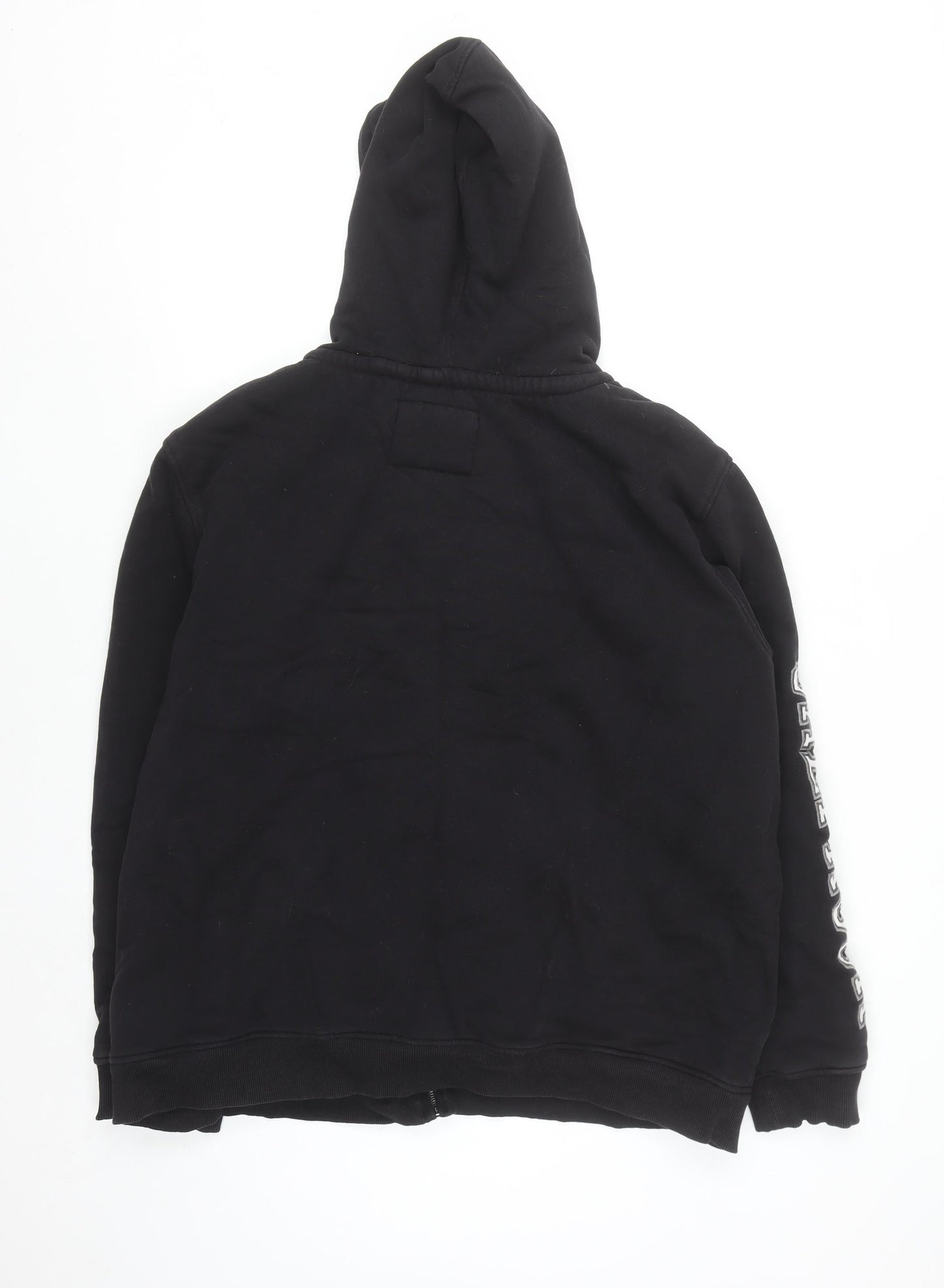 Saltrock Men’s Black Full Zip Hoodie XXL Cotton Fleece Lined