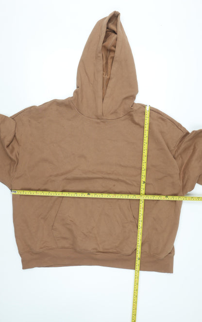 Marks and Spencer Men's Brown XL Pullover Hoodie Fleece