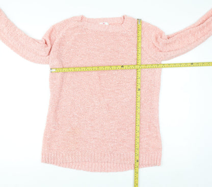 Inspire Collection Women’s Pink Chunky Knit L Pullover Jumper