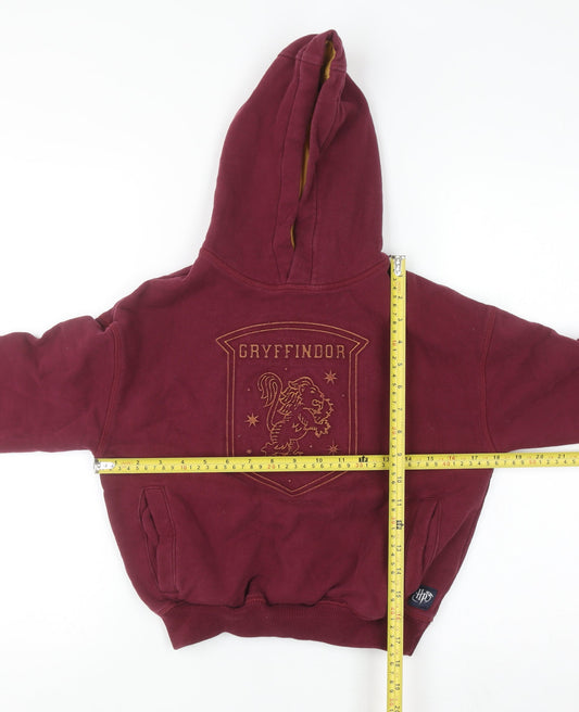Marks and Spencer Boys Burgundy Gryffindor Pullover Hoodie 8-9 Years