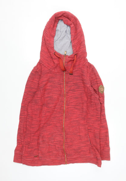 Regatta Great Outdoors Womens Red Full Zip Hooded Sweatshirt Size 12