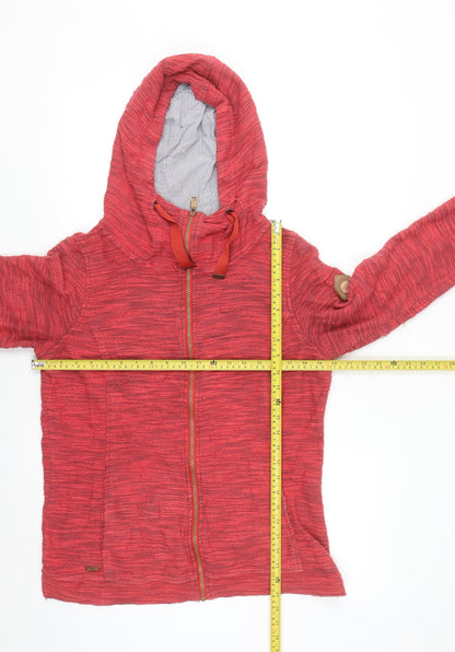 Regatta Great Outdoors Womens Red Full Zip Hooded Sweatshirt Size 12