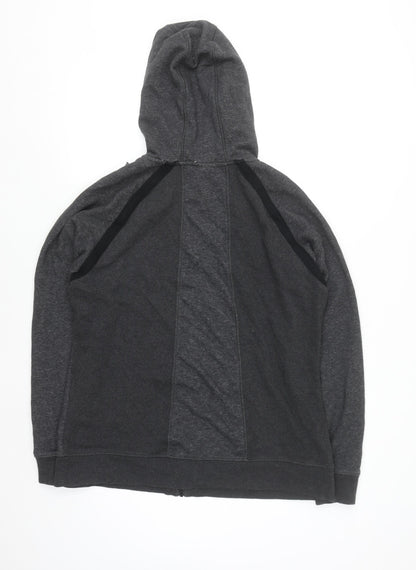 Gymshark Men's Grey Full Zip Hoodie Size L Regular Fit