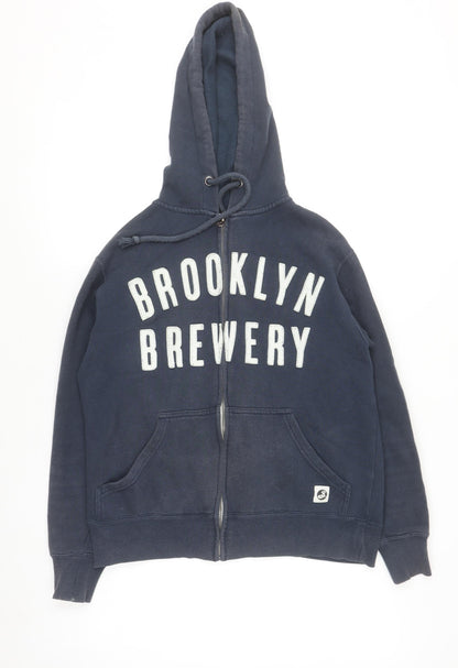 Brooklyn Brewery Navy Blue Women's Small Full Zip Hoodie