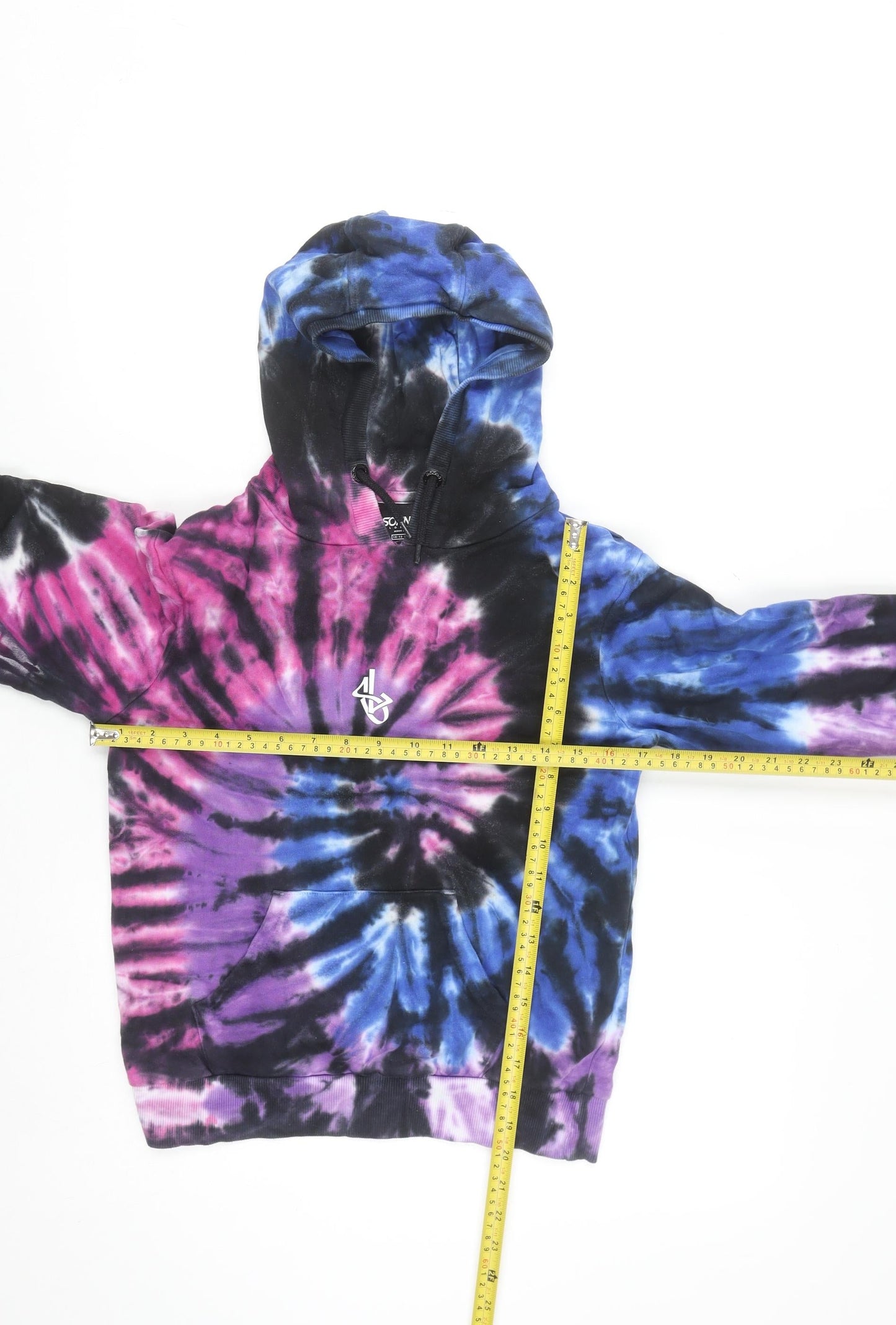 Sonnett London Boys Multicoloured Tie-Dye Pullover Hoodie 10-12 Years