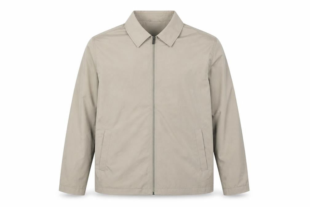 James Pringle Men's Beige 2XL Full Zip Lined Jacket