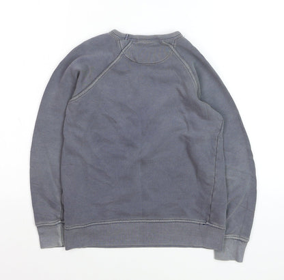 Jack & Jones Boys Grey Pullover Graphic Print Cotton Jumper 10 Years