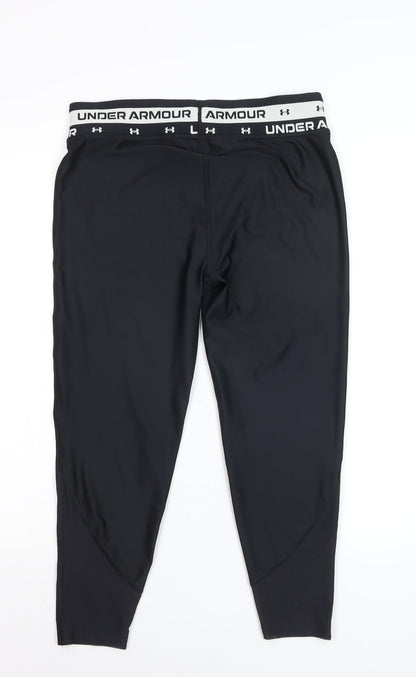 Under Armour Boys Black XL 15-16 Years Compression Leggings Activewear Trousers