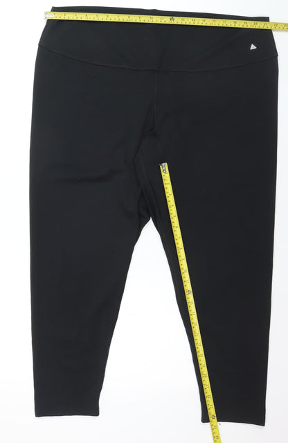 Next Women's Black Ankle Length Leggings Size 26 Stretch Activewear