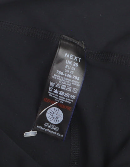 Next Women's Black Ankle Length Leggings Size 26 Stretch Activewear