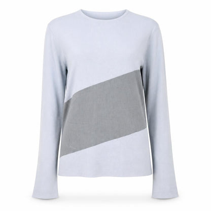 Adolfo Dominguez Women Grey Pullover Jumper Small Knit Long Sleeve