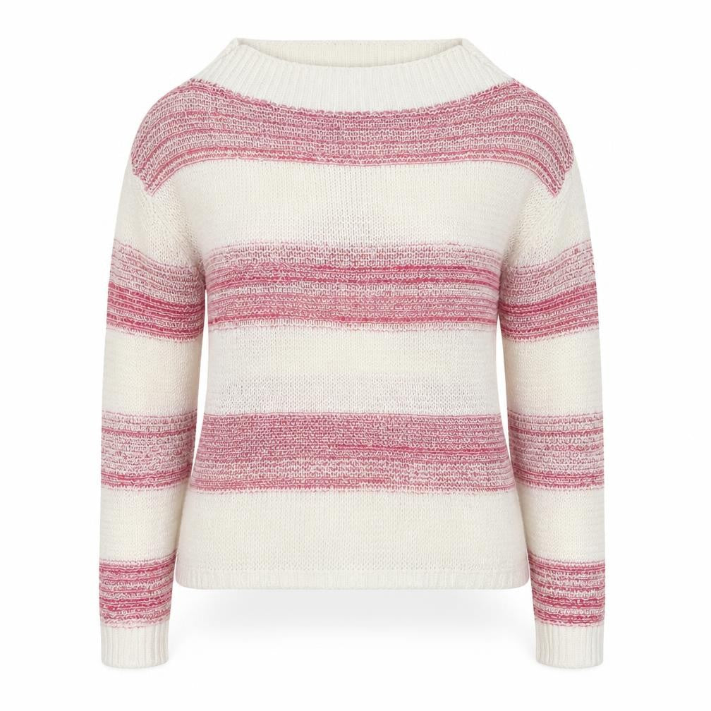 United Colors of Benetton Women's Multicoloured Striped Knit Jumper M