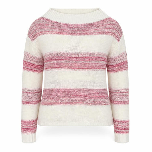 United Colors of Benetton Women's Multicoloured Striped Knit Jumper M