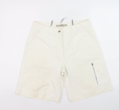 Zerres Men's Ivory Cotton Cargo Shorts Size L 40in