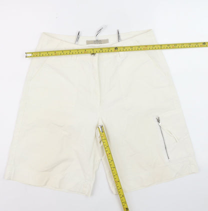 Zerres Men's Ivory Cotton Cargo Shorts Size L 40in