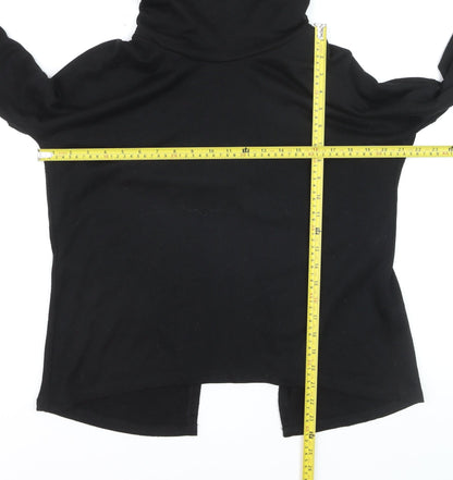Mystify Womens Black Roll Neck Long Sleeve Pullover Jumper M