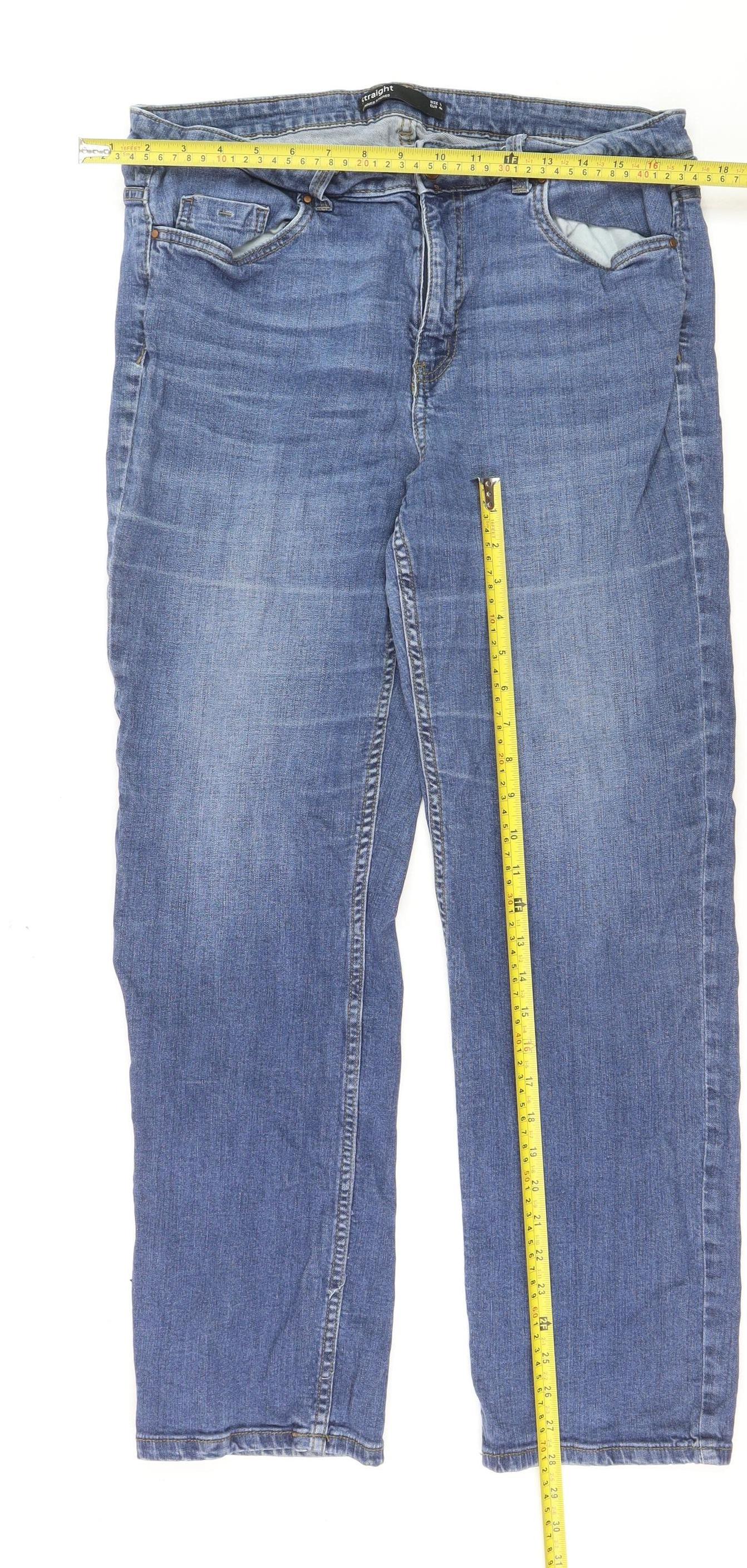 Innes Stores Women’s Blue Size 16 Straight Fit Jeans