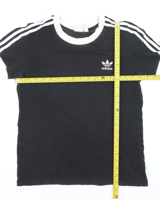 Adidas Unisex Black Crew Neck Short Sleeve T-Shirt Size M