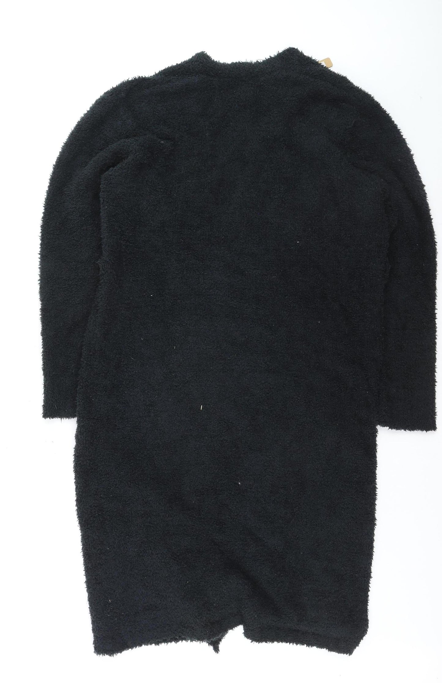 SKIMS Women Black L/XL Longline Open Cardigan Soft Knit Cozy Style