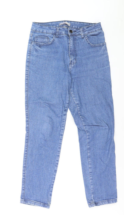 Biotipo Women Blue Size 12 Straight Leg Denim Jeans