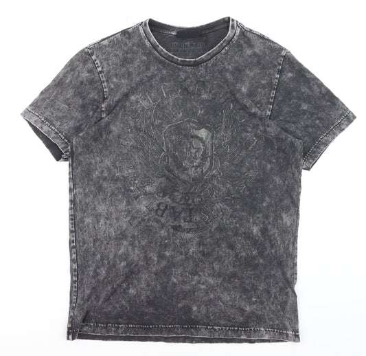Billabong Men's Black Slim Fit Graphic Cotton T-Shirt Size S