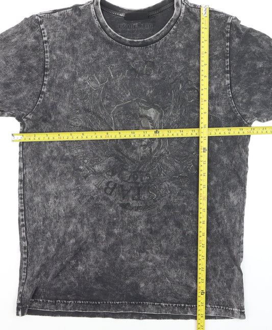 Billabong Men's Black Slim Fit Graphic Cotton T-Shirt Size S