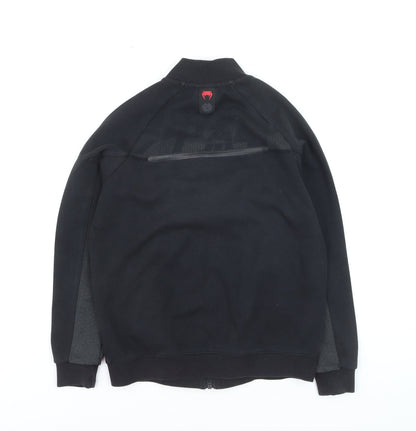 Venum Boys Black Full Zip Hoodie Size 12 Cotton Blend Sportswear