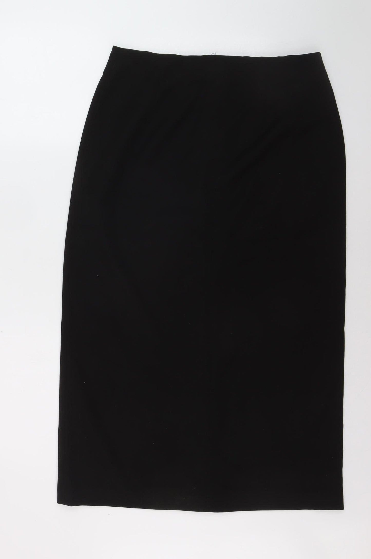 ONLY Women’s Black Midi Pencil Skirt Size 12 Stretch Workwear