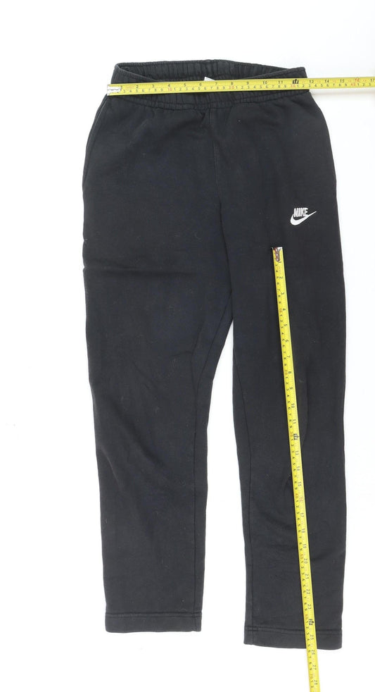 Nike Boys Black XS Fleece Jogger Sweatpants Activewear Trousers