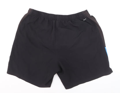 New Balance Men’s Black L Athletic Running Shorts Quick Dry