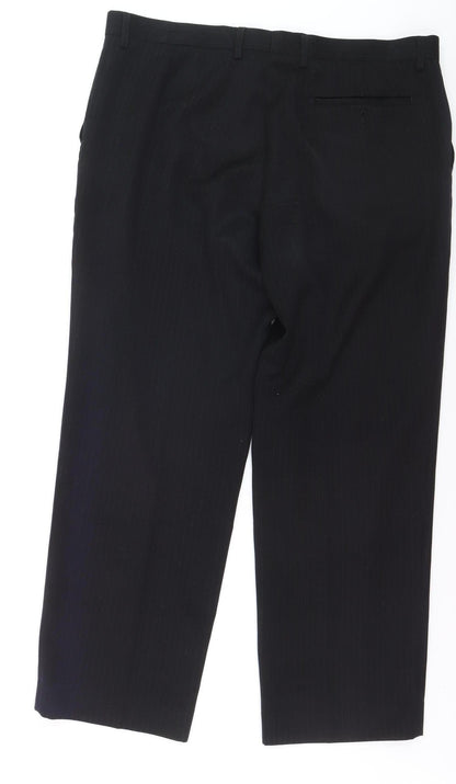 Marks and Spencer Men's Black Crease Resistant Dress Pants 38x29