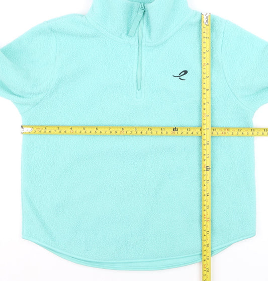 Energetics Girls Blue 10 Years Fleece 1/4 Zip Pullover Sweatshirt